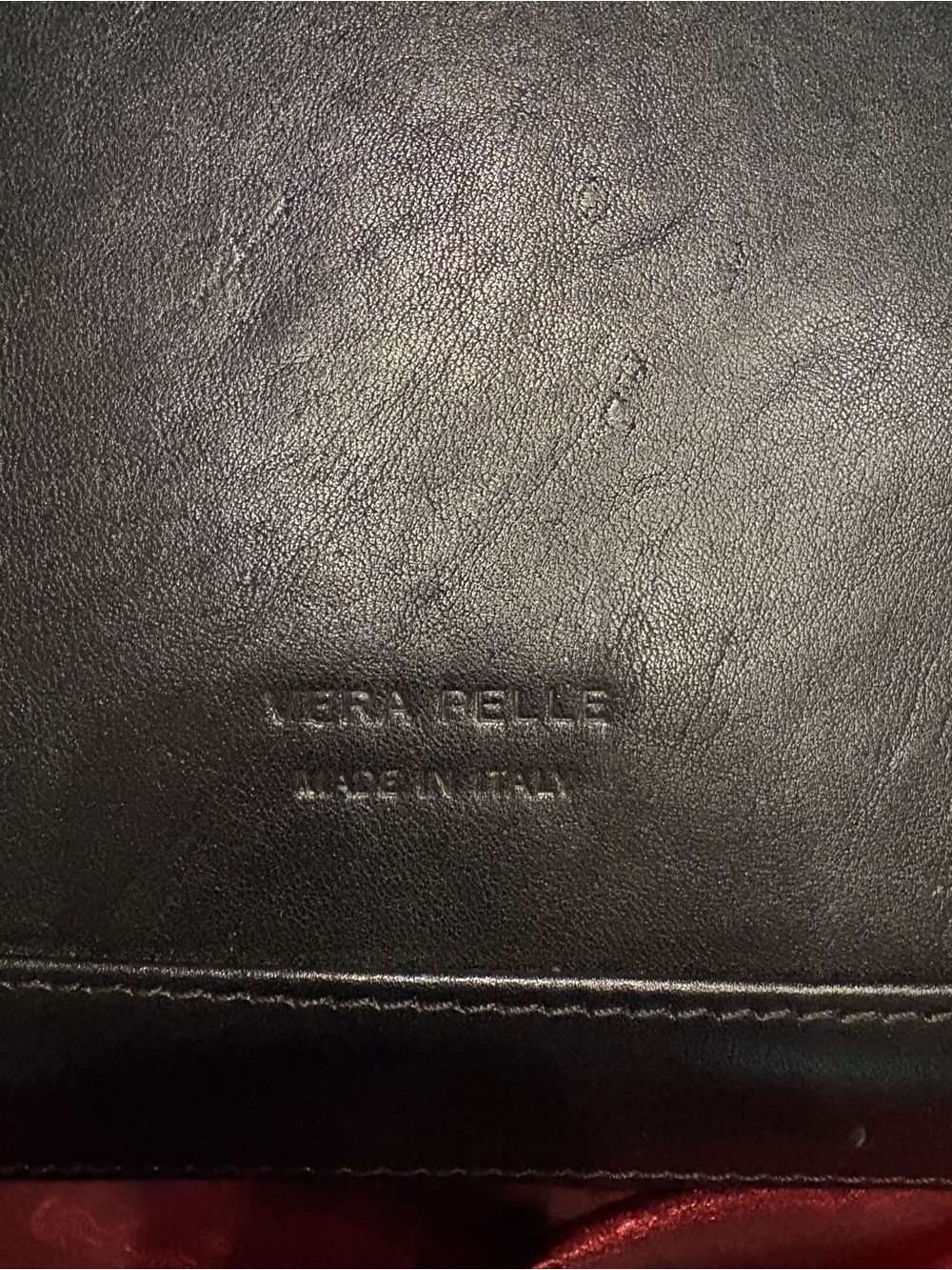 Made in Italy Black Genuine Leather Structured Satchel Handbag